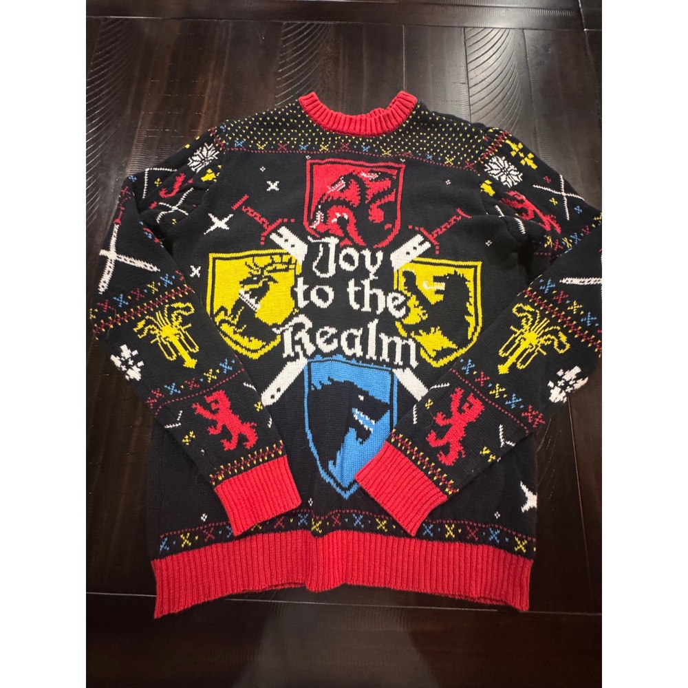 Game of Thrones Joy to the Realm Ugly Christmas Sweater House Sigils Medium
